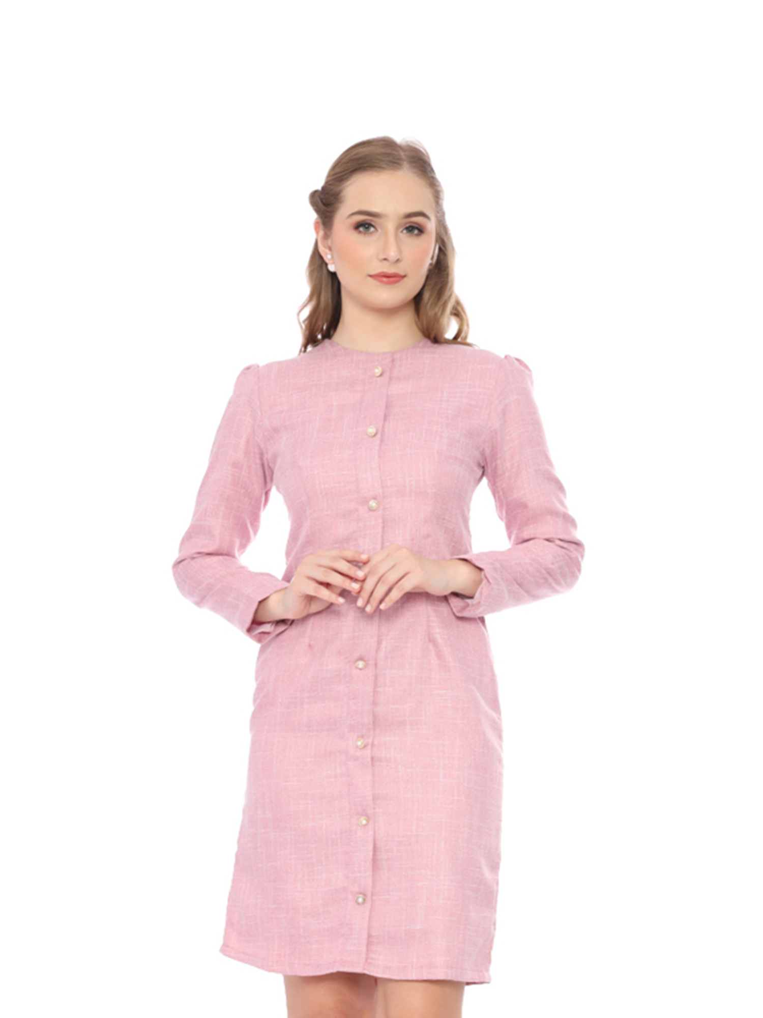 Monroe Fuschia Mini Dress - S view 6