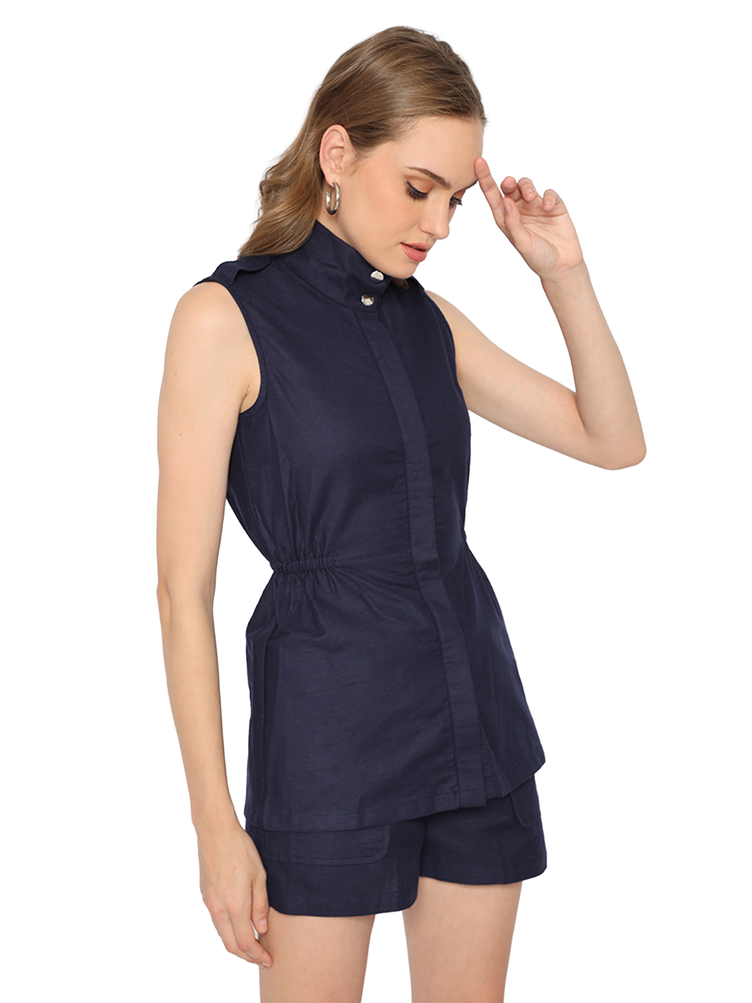 Nayyara Navy Top - S view 3