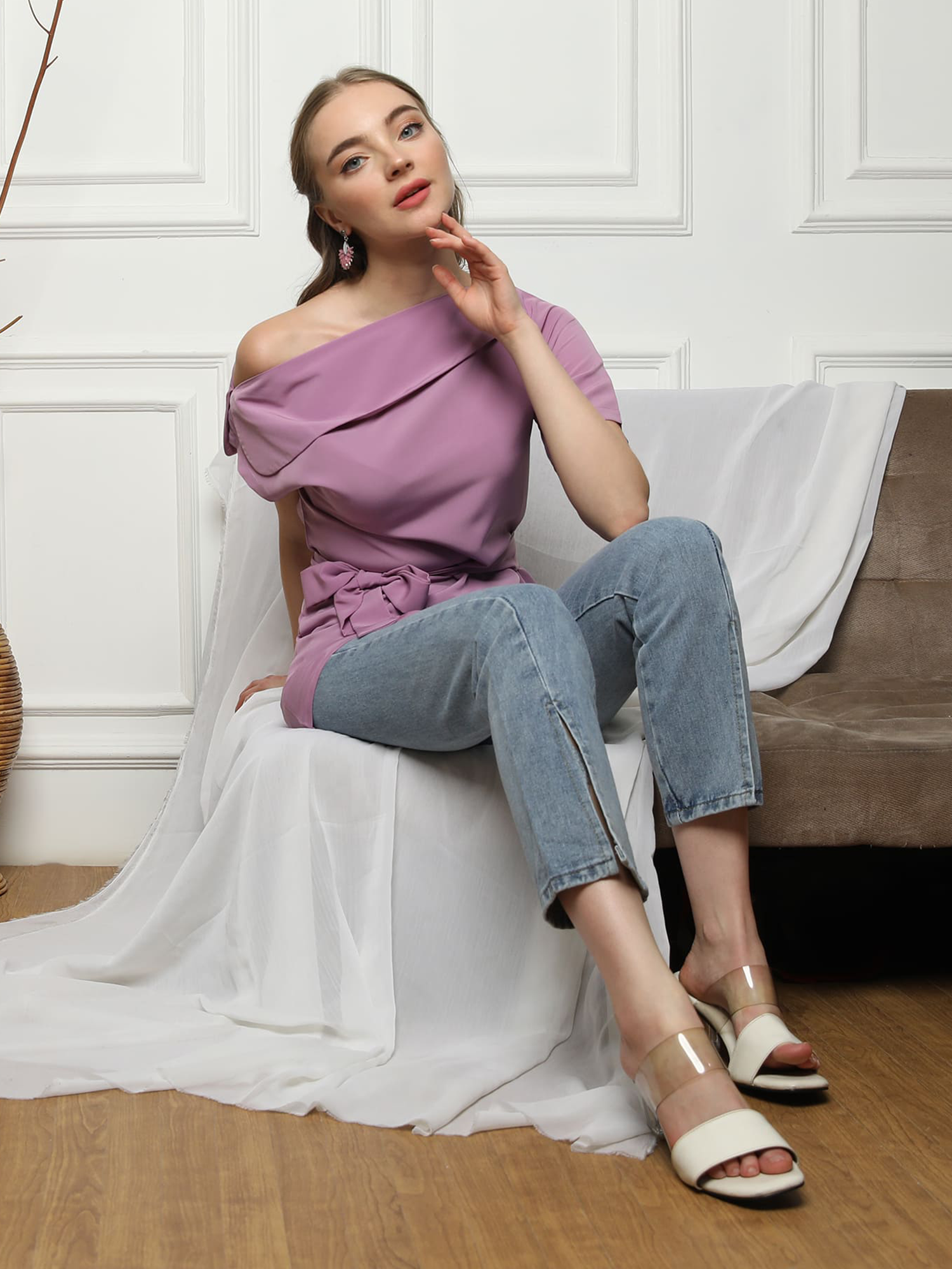 Frances Lavender Blouse view 5