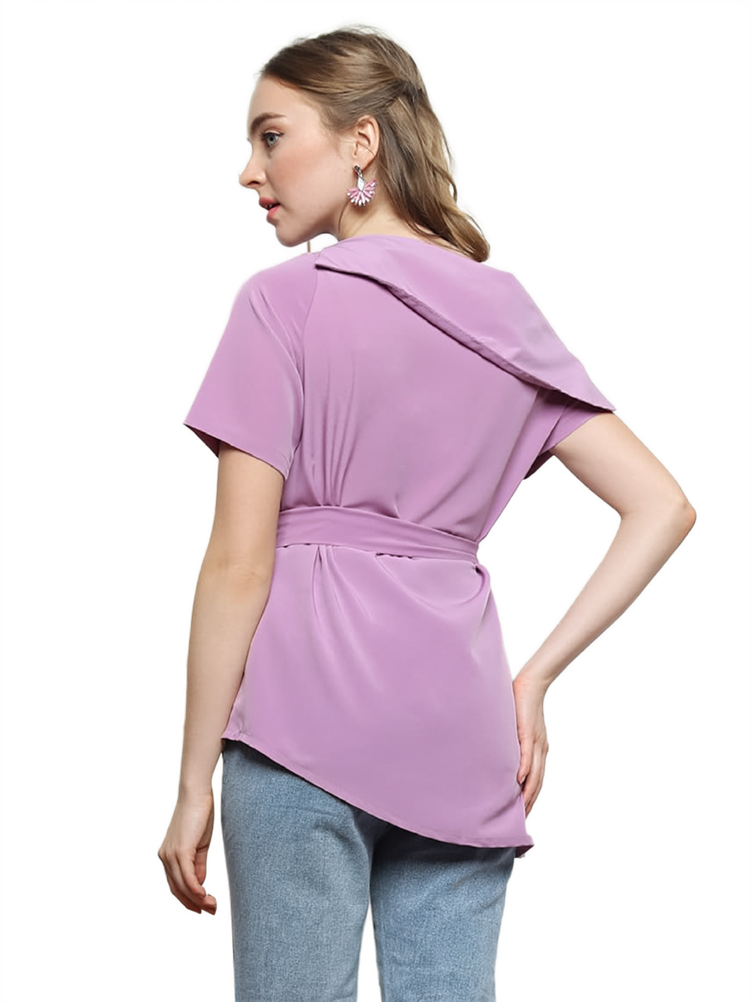Frances Lavender Blouse view 4