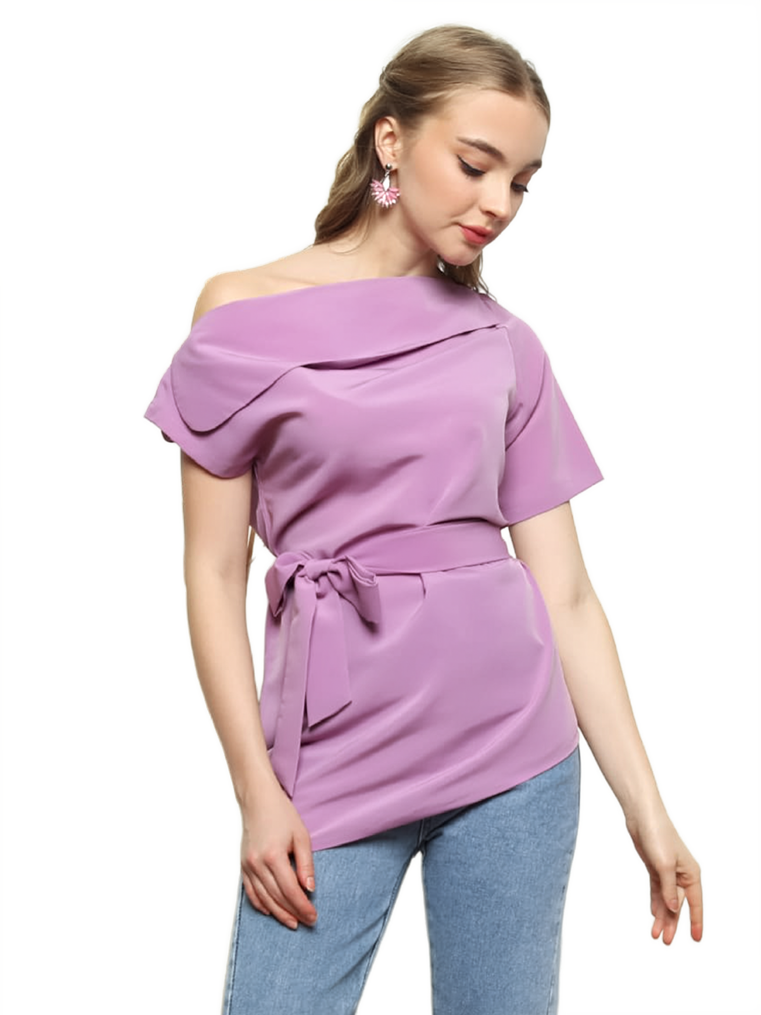 Frances Lavender Blouse view 2