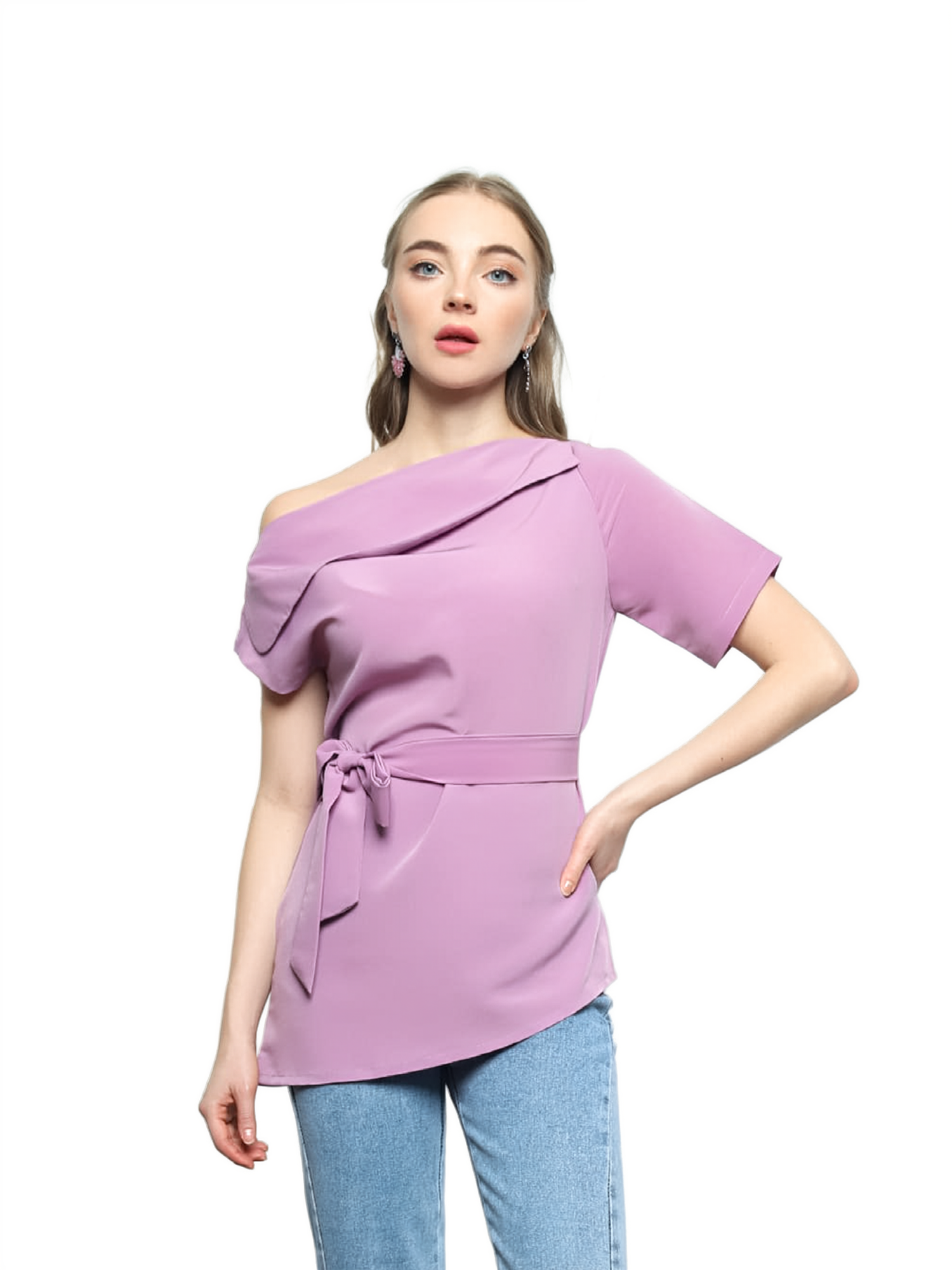 Frances Lavender Blouse view 6