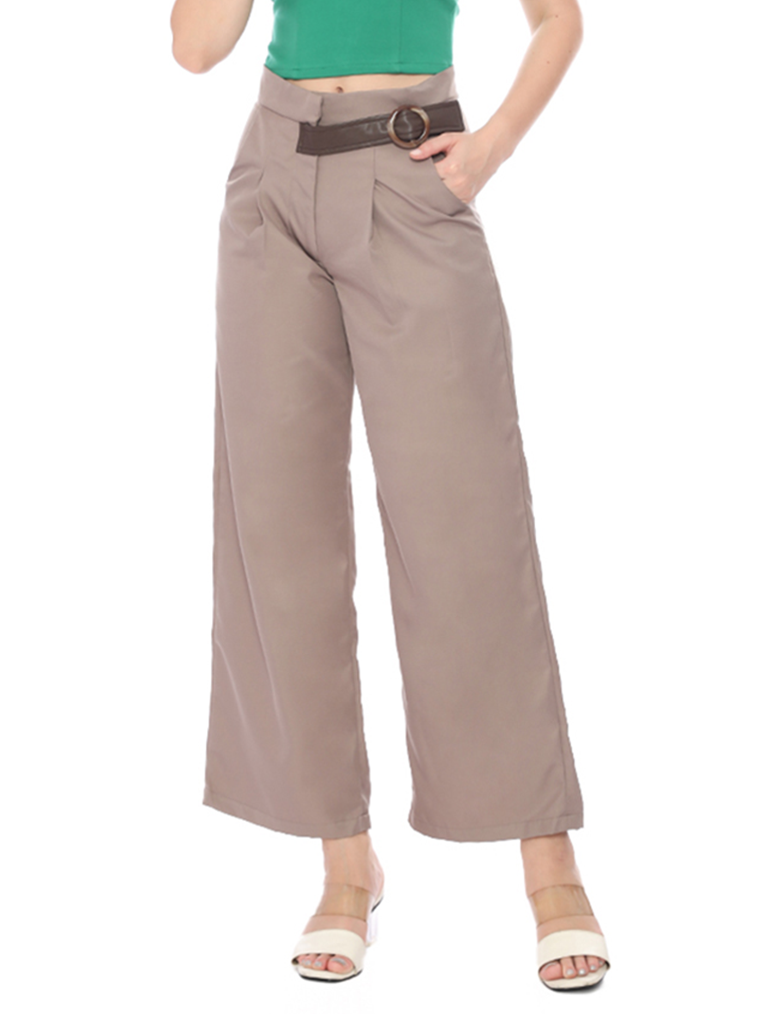 Maxine Taupe Long Pants view 5