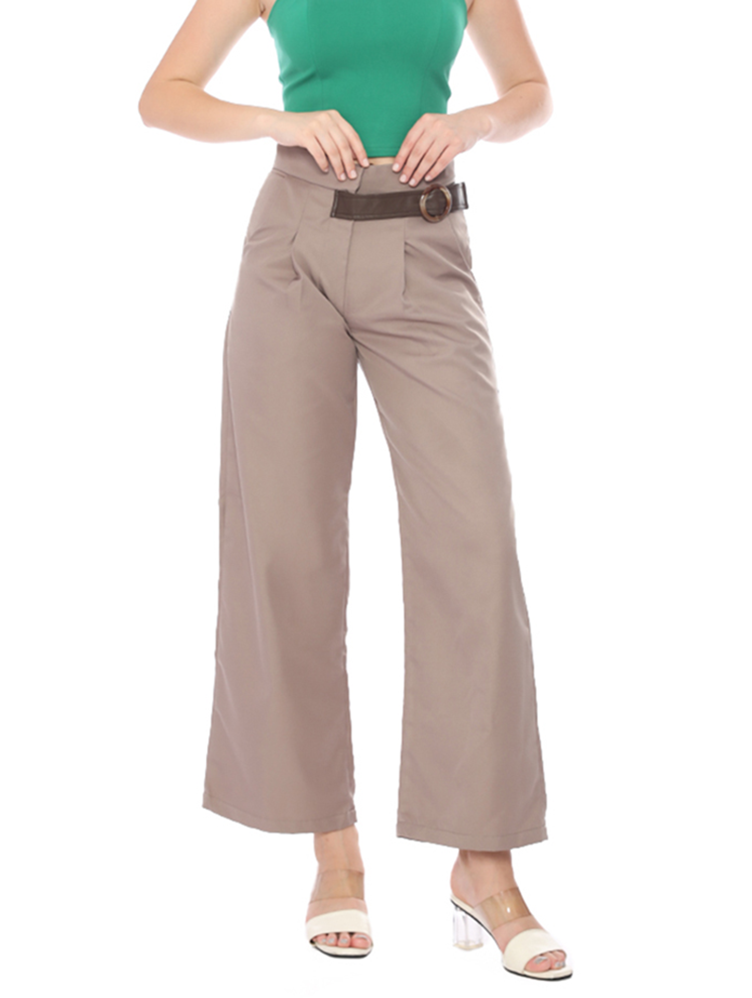 Maxine Taupe Long Pants view 7