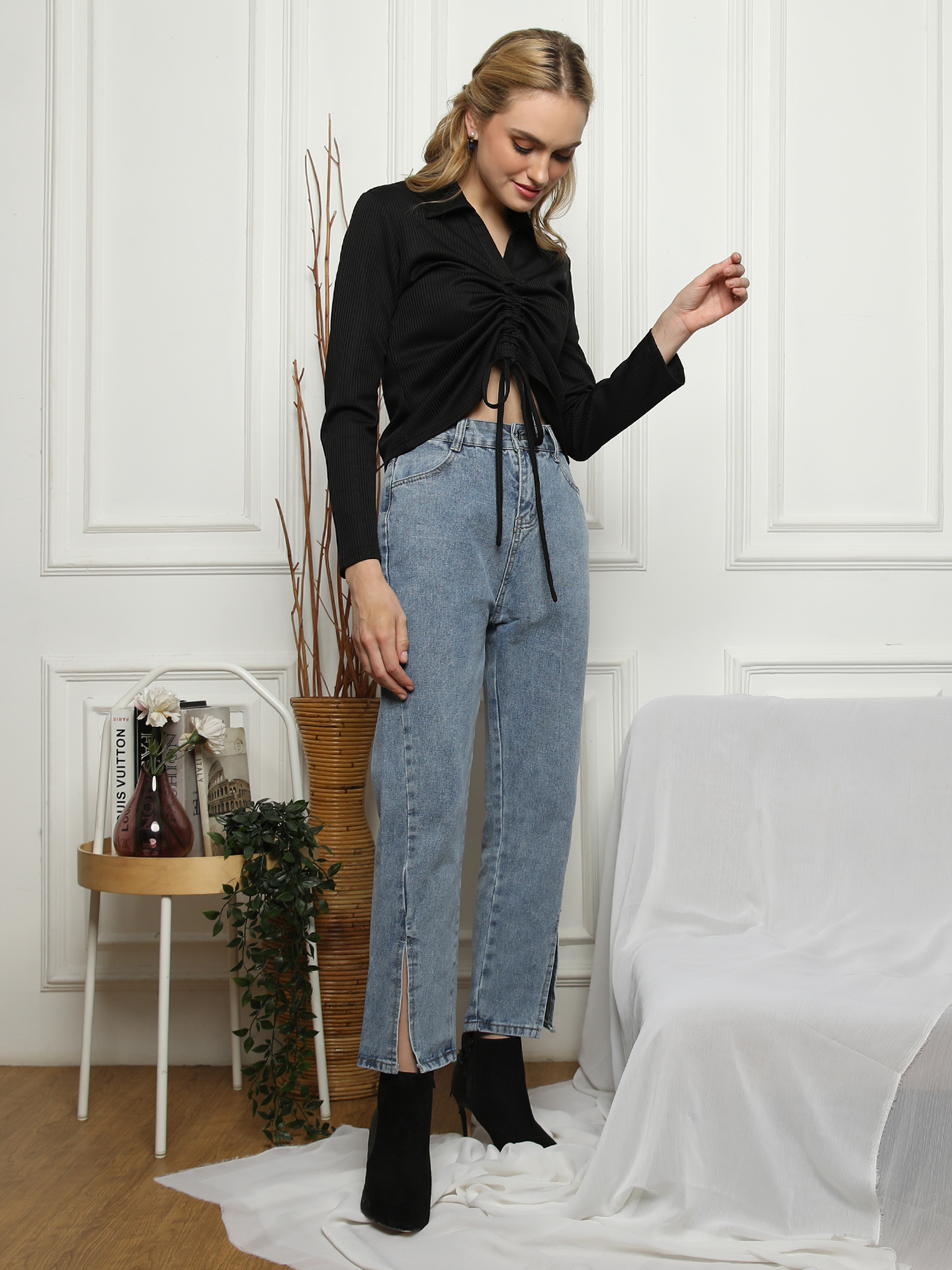 Nafeesa Black Shirt view 4