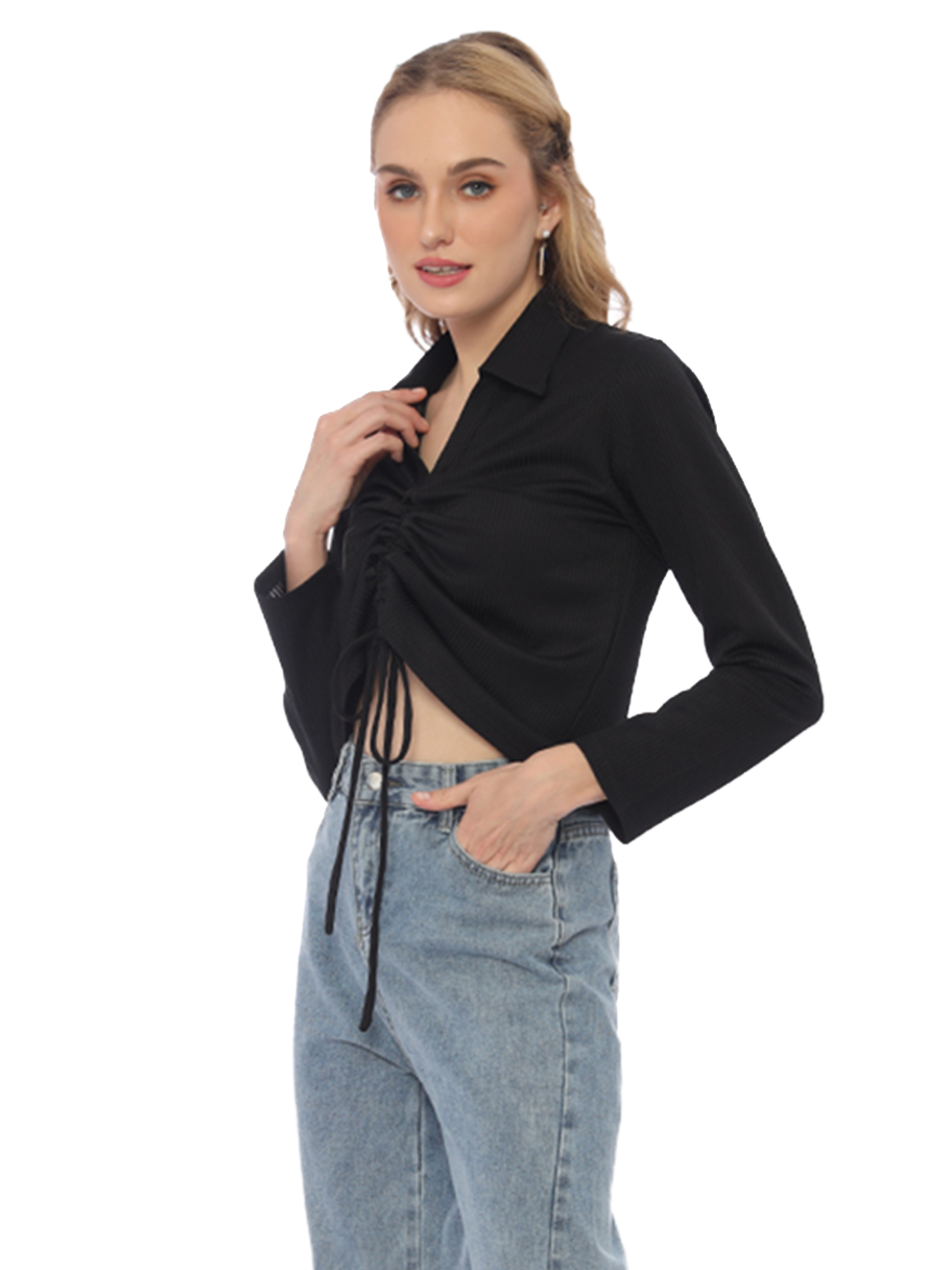 Nafeesa Black Shirt view 3