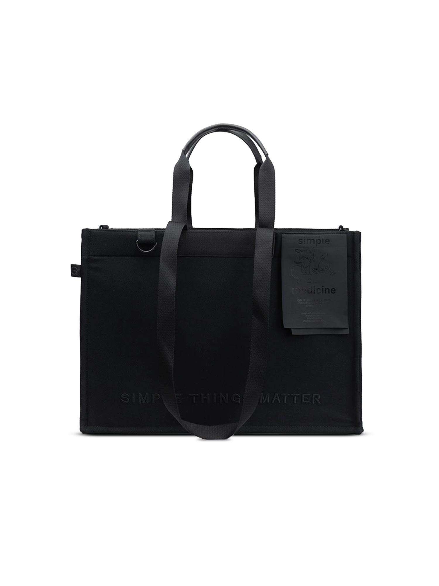 Grounds - Black on Black Large Catto Totebag view 6