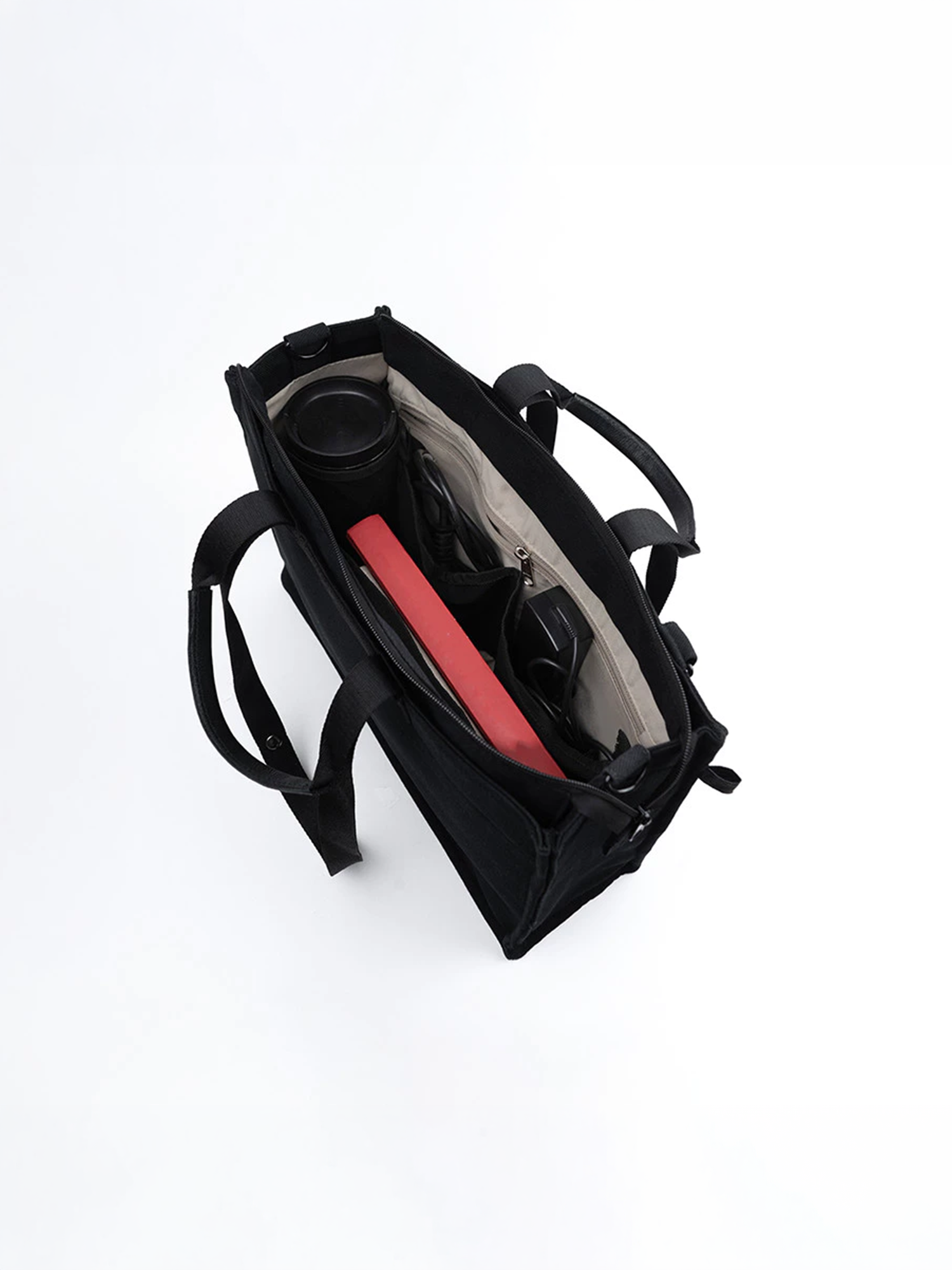 Grounds - Black on Black Medium Catto Totebag view 6