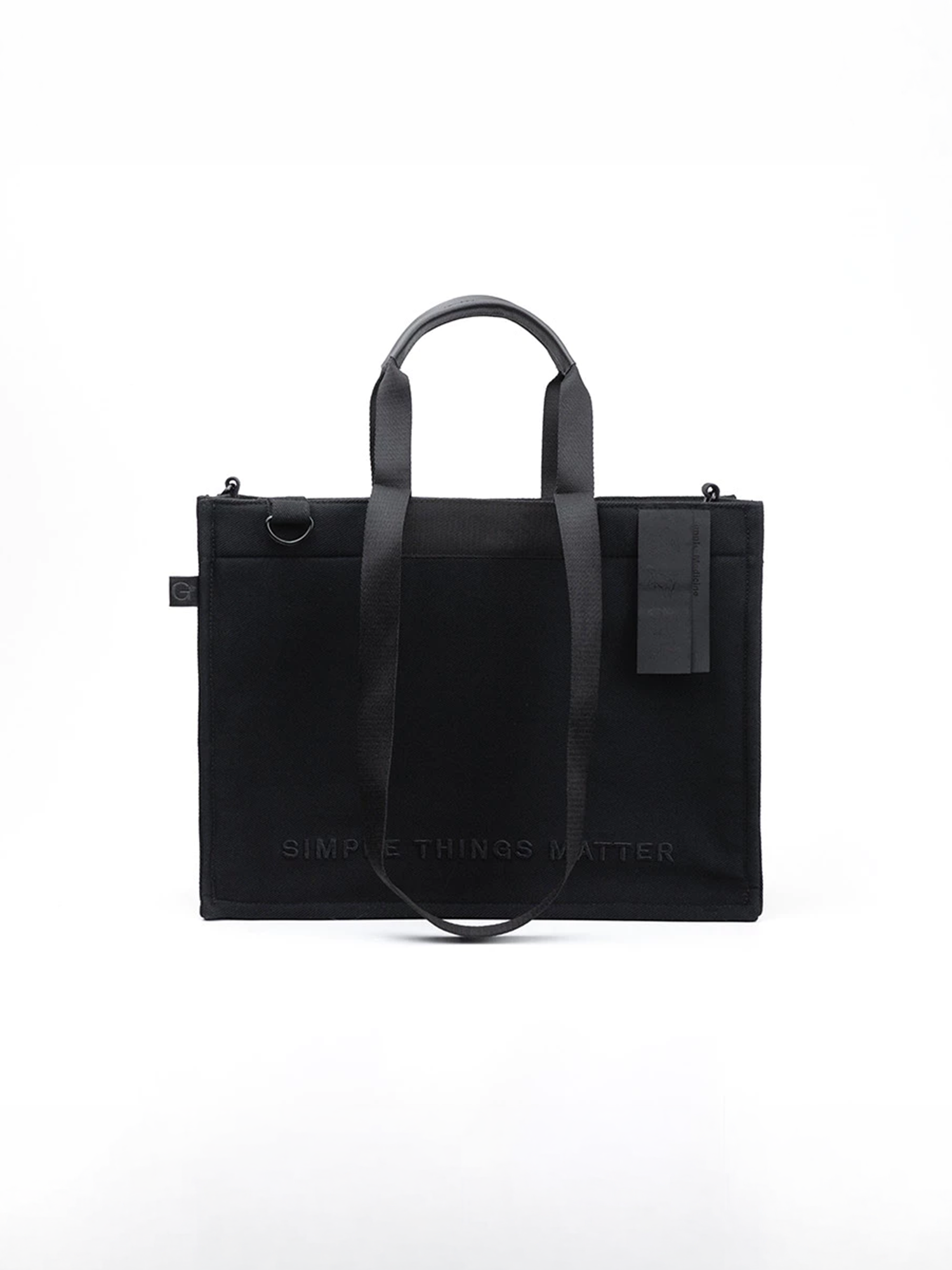Grounds - Black on Black Medium Catto Totebag view 7