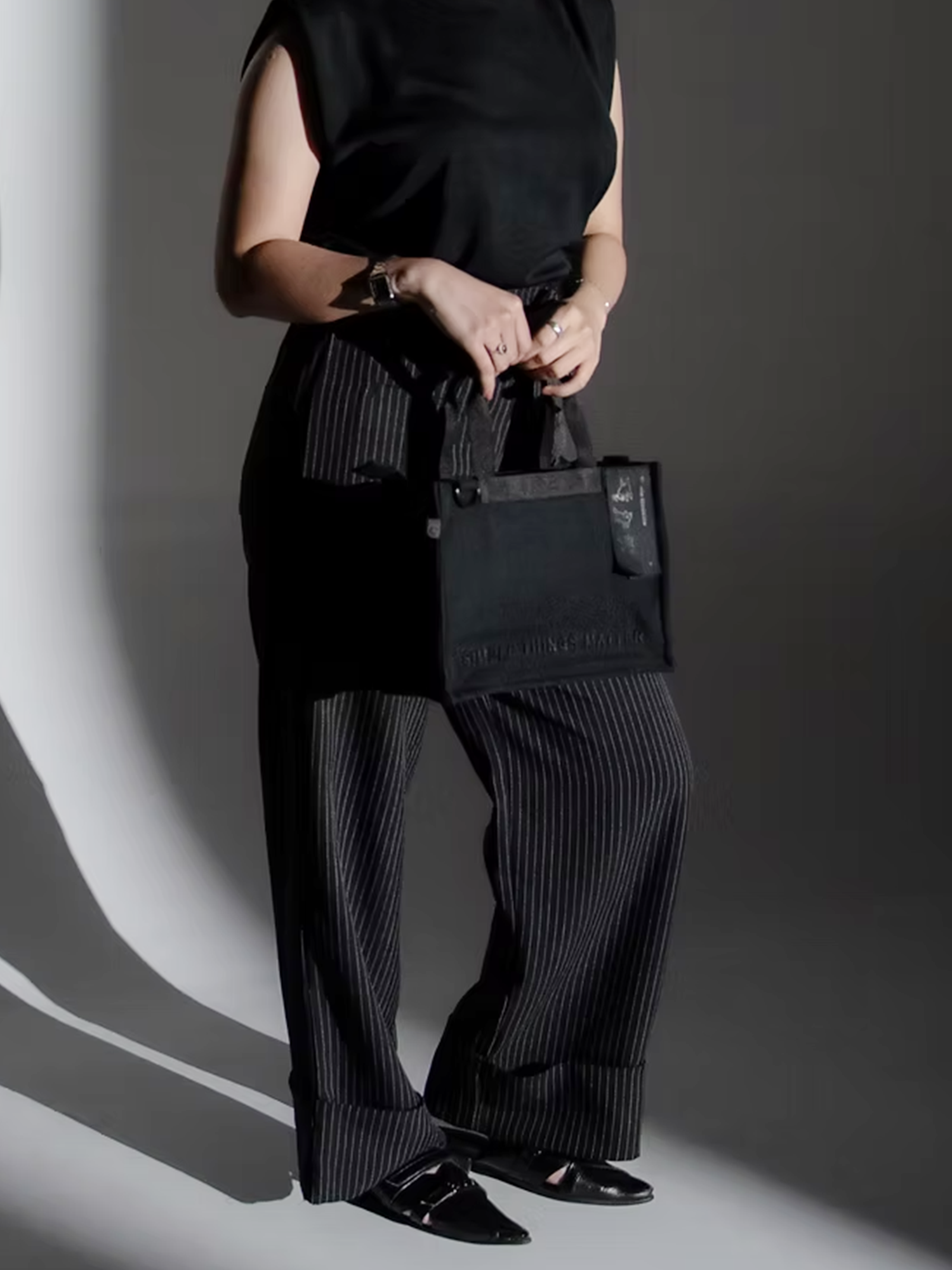 Grounds - Black on Black Mini Catto Totebag view 5