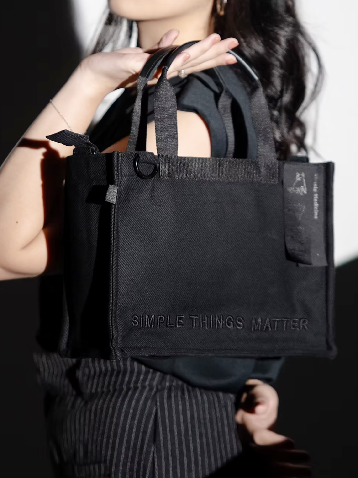 Grounds - Black on Black Mini Catto Totebag