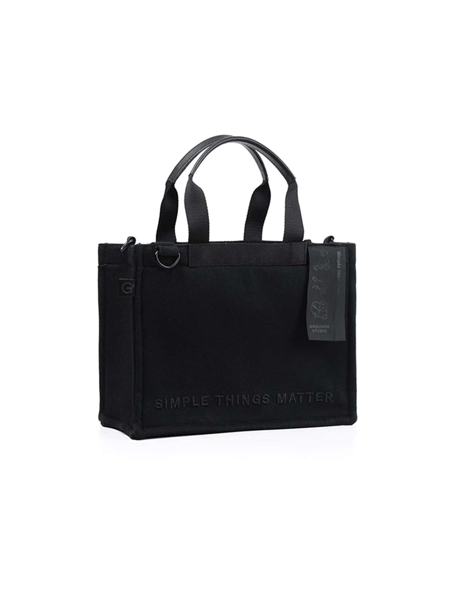 Grounds - Black on Black Mini Catto Totebag view 6
