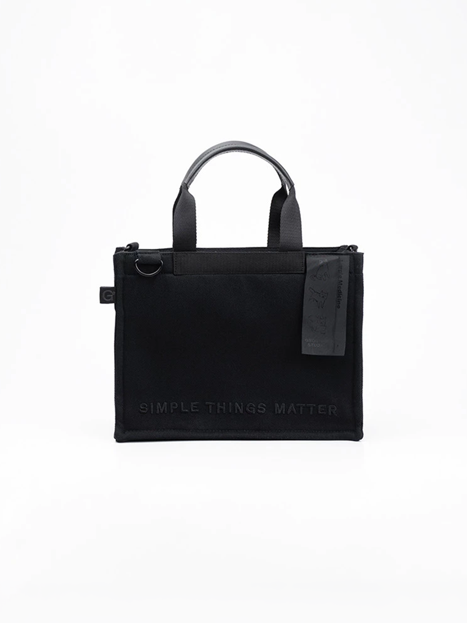 Grounds - Black on Black Mini Catto Totebag view 7