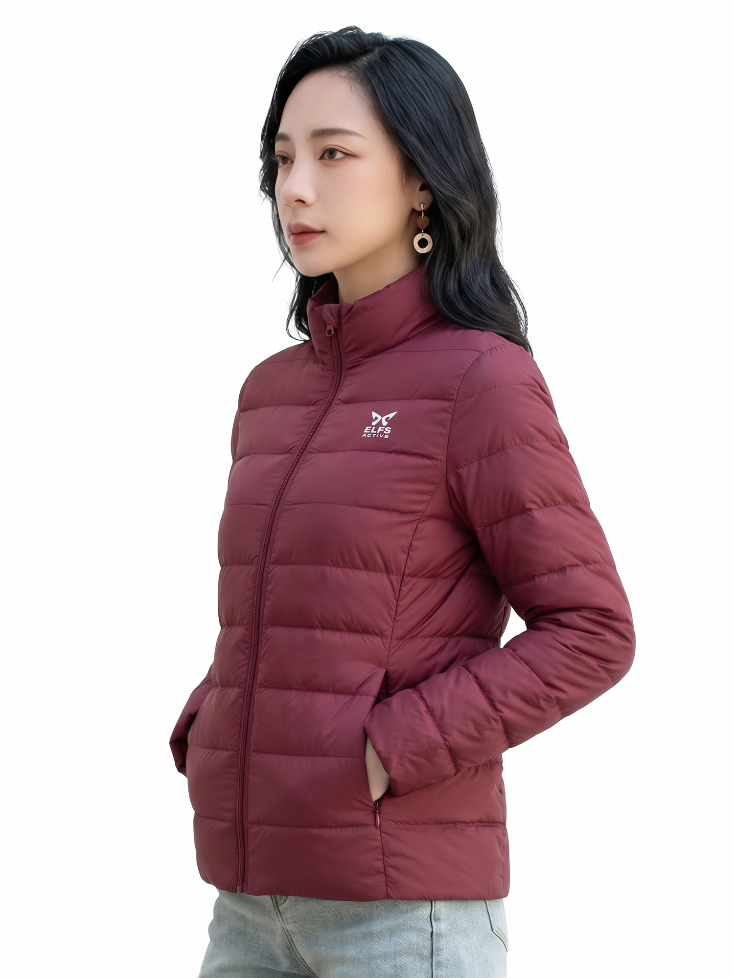 PUFFIN Down Collar - Jaket Bulu Angsa Wanita Ultralight UL view 8