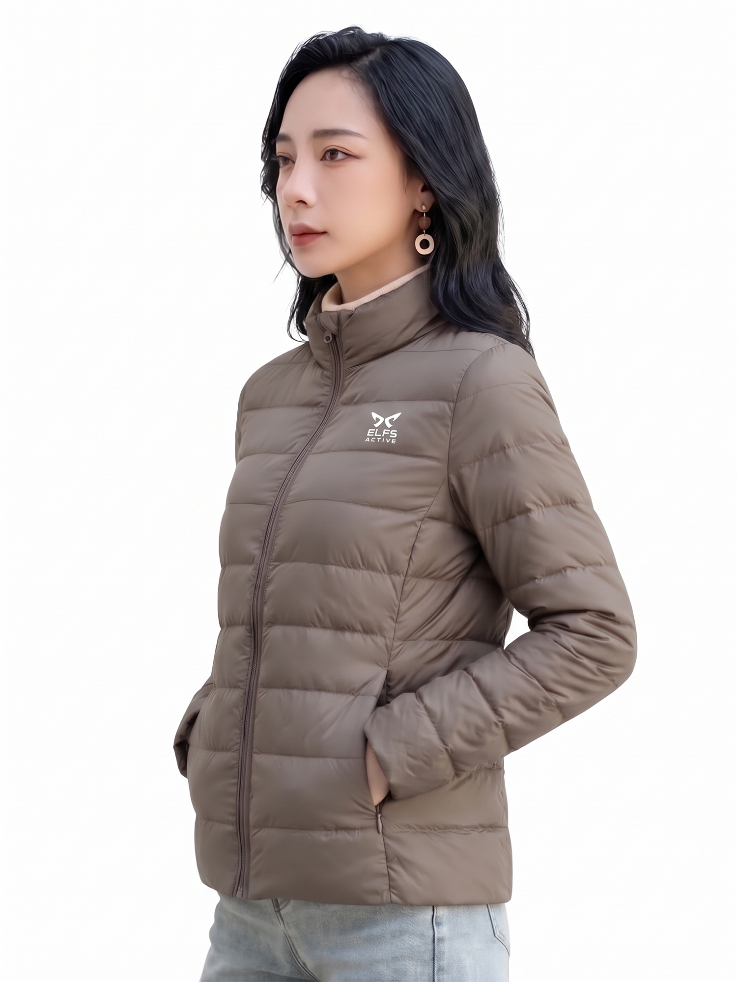 PUFFIN Down Collar - Jaket Bulu Angsa Wanita Ultralight UL view 7