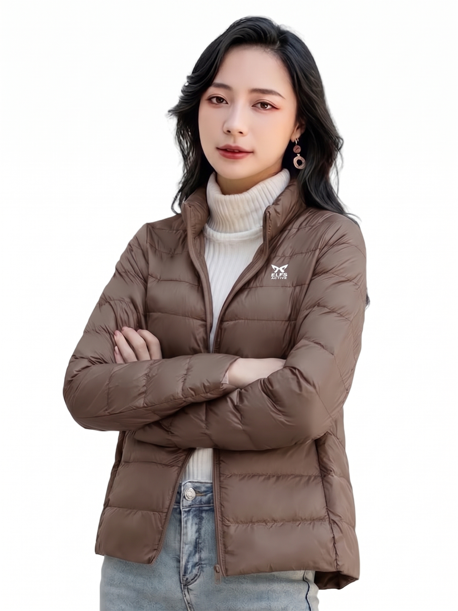PUFFIN Down Collar - Jaket Bulu Angsa Wanita Ultralight UL view 4