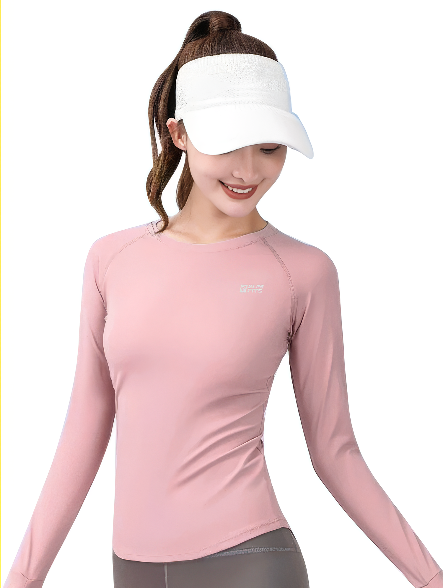 Women Dry Fit Jersey Long Sleeve Wanita Hiking Trekking view 2