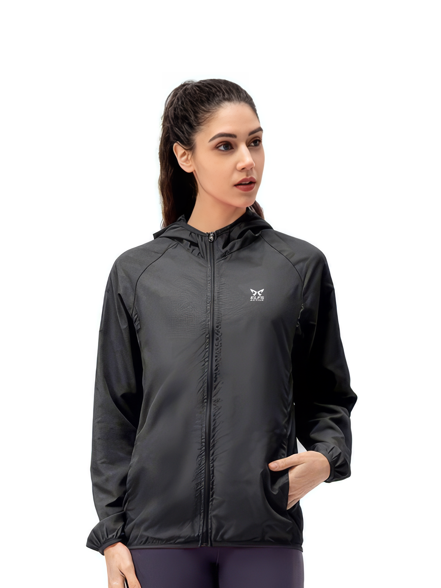 Jaket Wanita Lipat Parasut Water Resistant Simple view 6