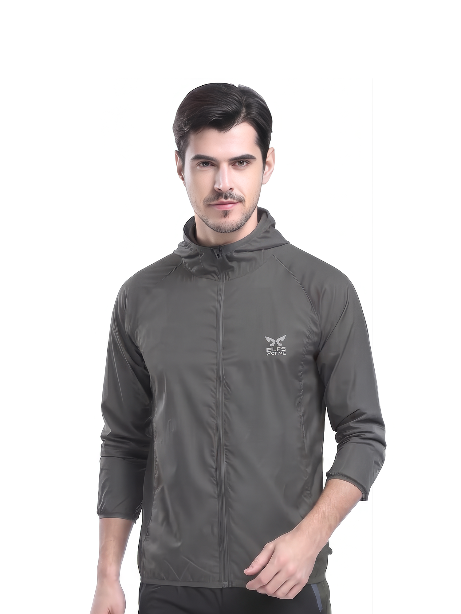 Jaket Training Olahraga Pria Foldable Parasut Water Resistant Windbreaker  view 6