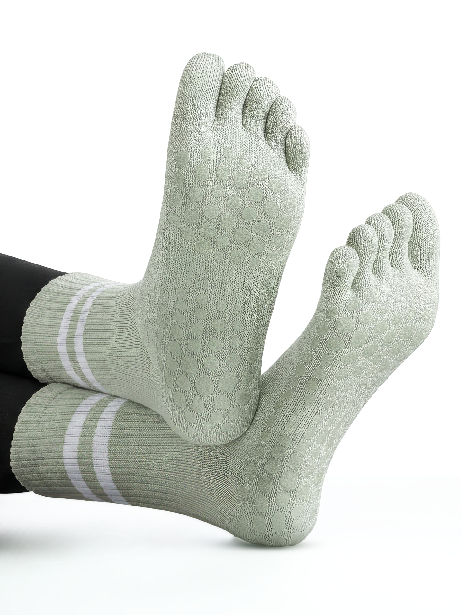 Womens Running Socks Elfs Fits | Kaos Kaki Panjang 5 Jari Trekking Trail Run Marathon view 4