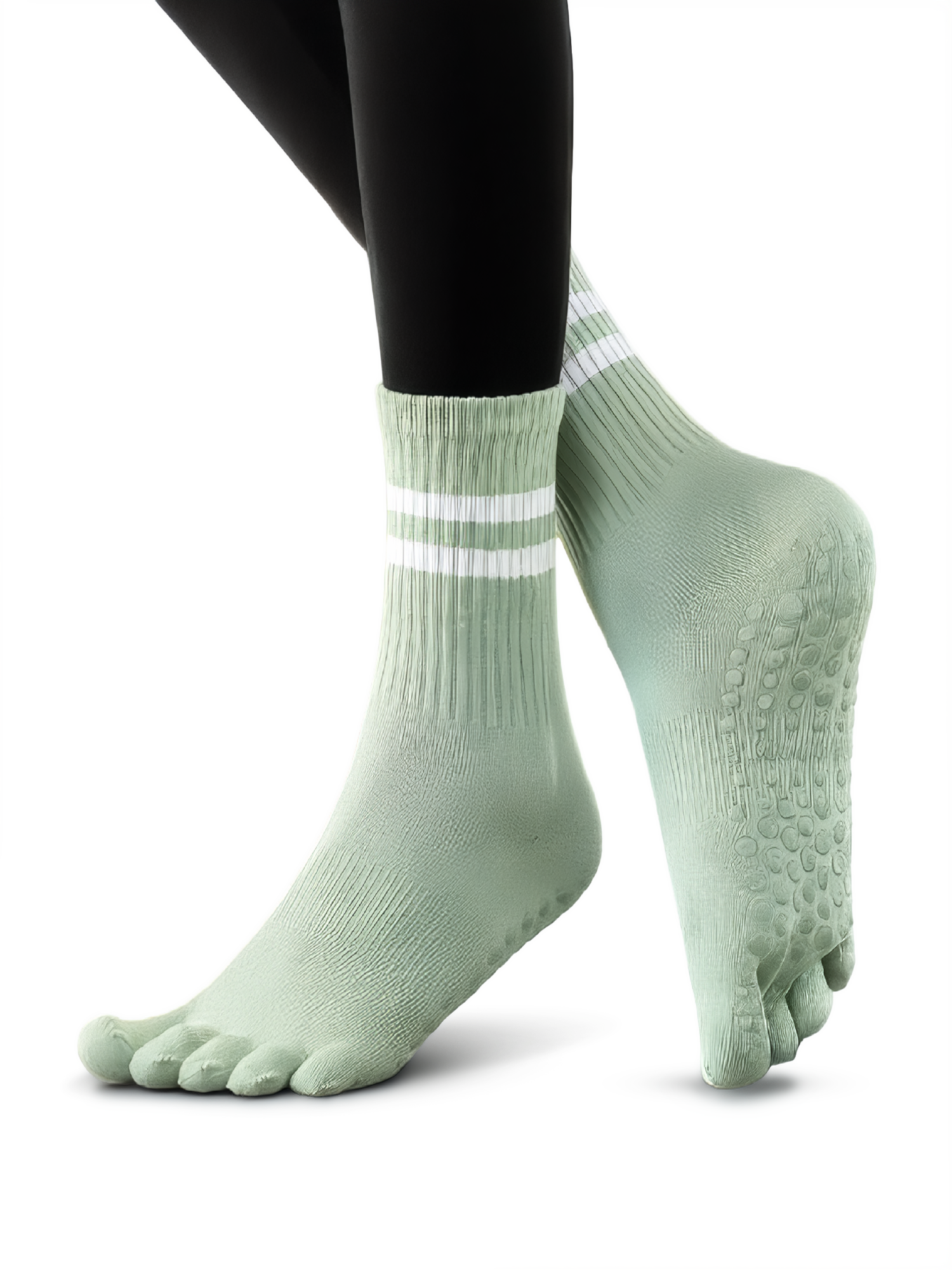 Womens Running Socks Elfs Fits | Kaos Kaki Panjang 5 Jari Trekking Trail Run Marathon view 6