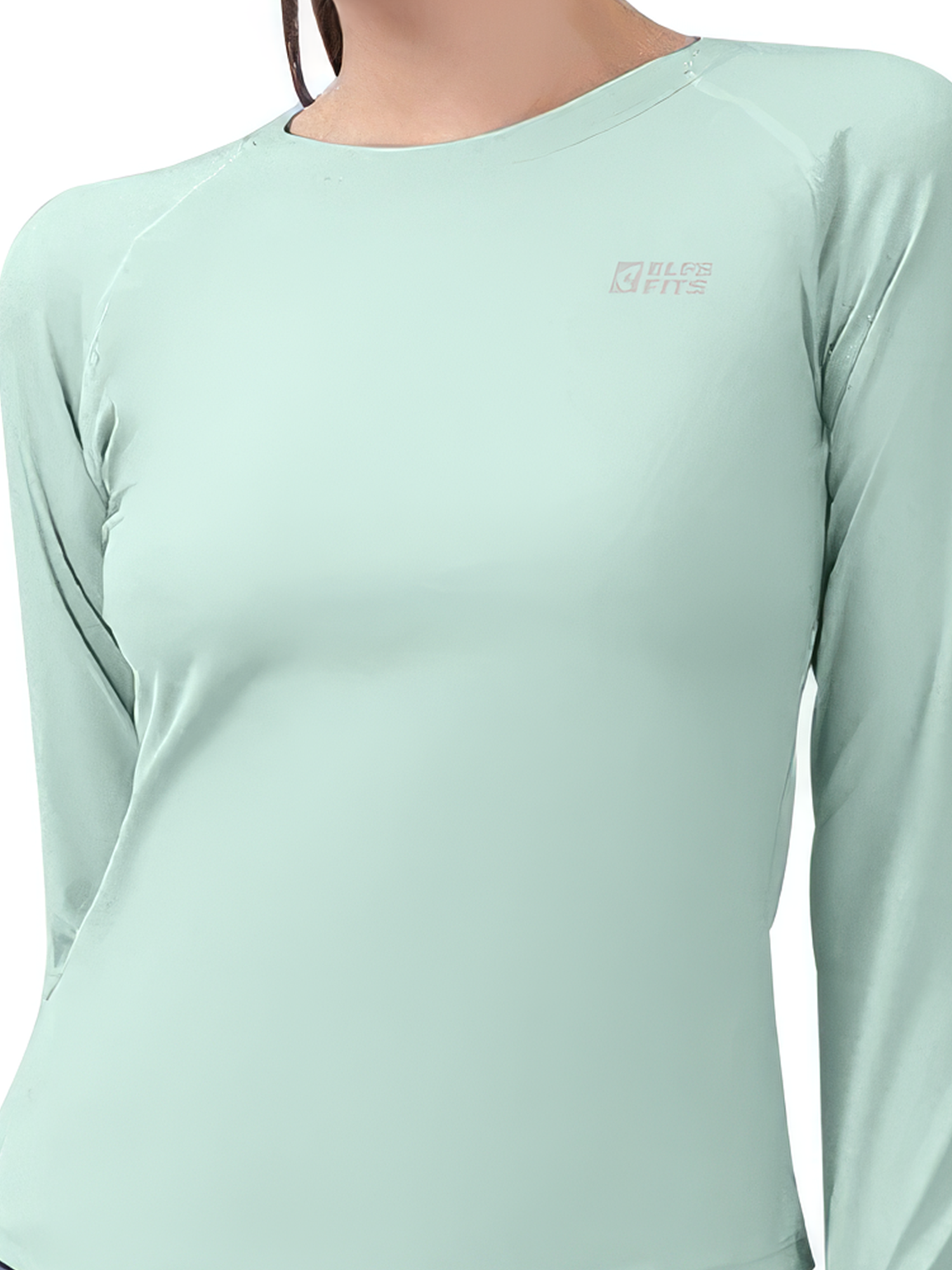 Women Dry Fit Jersey Long Sleeve Wanita Hiking Trekking view 2