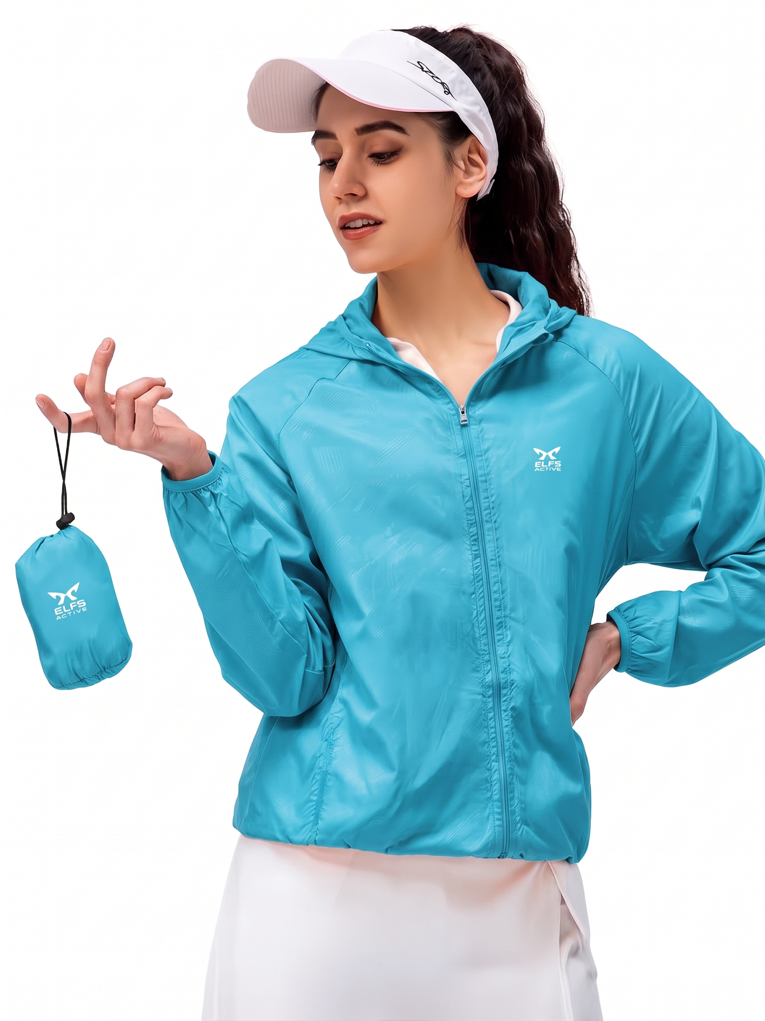 Jaket Wanita Lipat Parasut Water Resistant Simple view 4