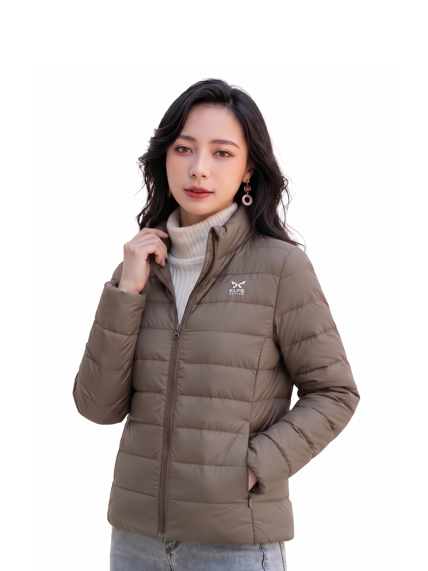 PUFFIN Down Collar - Jaket Bulu Angsa Wanita Ultralight UL view 6